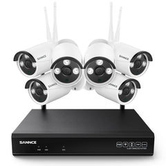 3MP 10-Channel Wireless Security Camera System,  8MP NVR, 3MP IP Camera, Audio Recording, IP66 Waterproof, Smart AI Human Detection, Work With Alexa